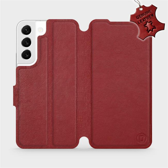 Hülle für Samsung Galaxy S22 - Farbe Dark Red Leather