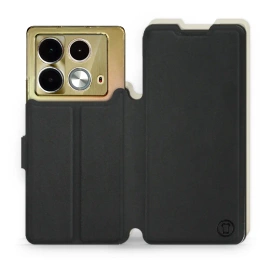 Hülle für Infinix Note 40 - Farbe Schwarz mit Platin