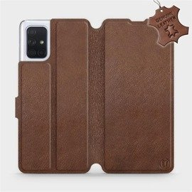 Hülle für Samsung Galaxy A71 - Farbe Brown Leather
