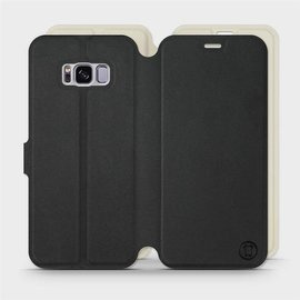 Hülle für Samsung Galaxy S8 - Farbe Schwarz mit Platin