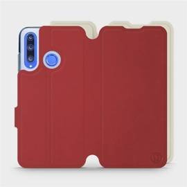 Hülle für Huawei Honor 20 Lite - Farbe Dunkelrot mit Platin