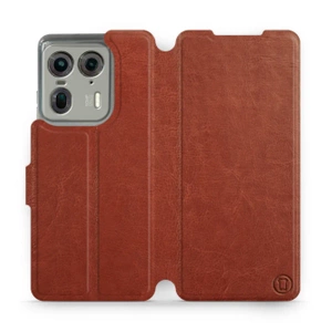 Hülle für Motorola Edge 50 Ultra - Farbe Brown&Orange