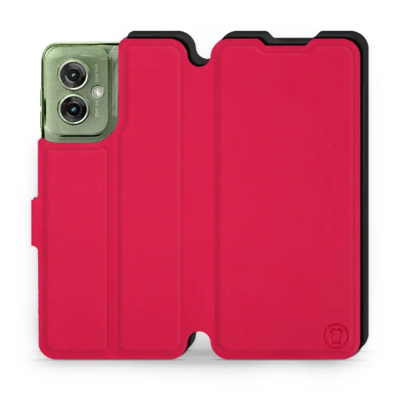 Hülle für Motorola Moto G55 5G - Farbe Rot mit Schwarz