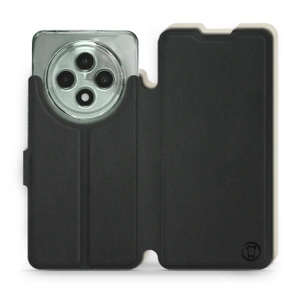 Hülle für OPPO Reno12 FS 5G - Farbe Schwarz mit Platin