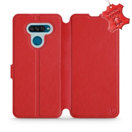 Hülle für LG K50S - Farbe Red Leather