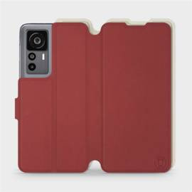 Hülle für Xiaomi 12T - Farbe Dunkelrot mit Platin