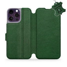 Hülle für Apple iPhone 14 Pro Max - Farbe Green Leather
