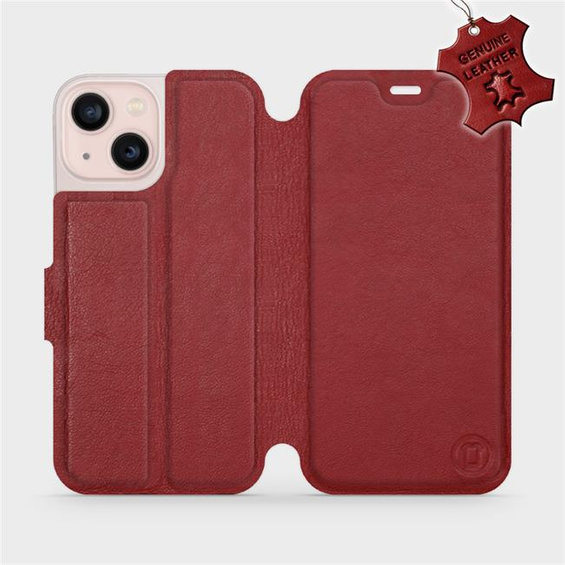 Hülle für Apple iPhone 13 mini - Farbe Dark Red Leather