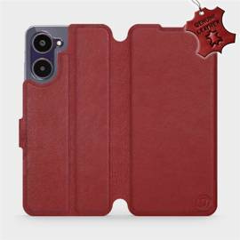 Hülle für Realme 10 - Farbe Dark Red Leather
