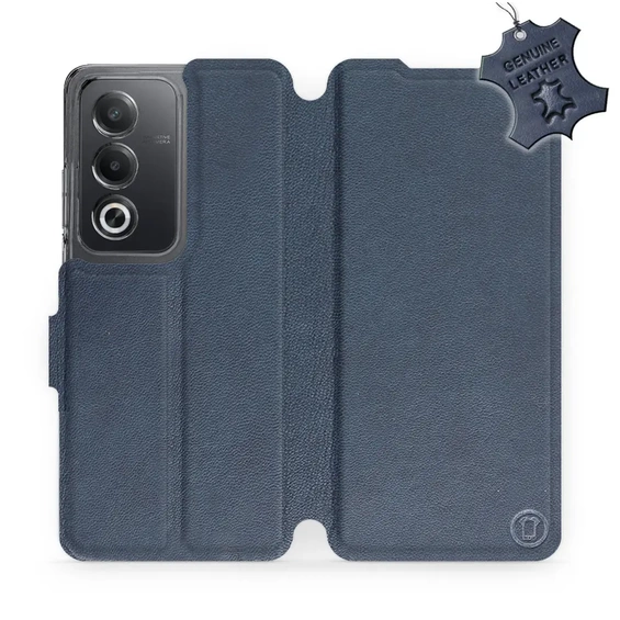 Hülle für OPPO A80 5G - Farbe Blue Leather