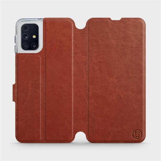 Hülle für Samsung Galaxy M31s - Farbe Brown&Orange