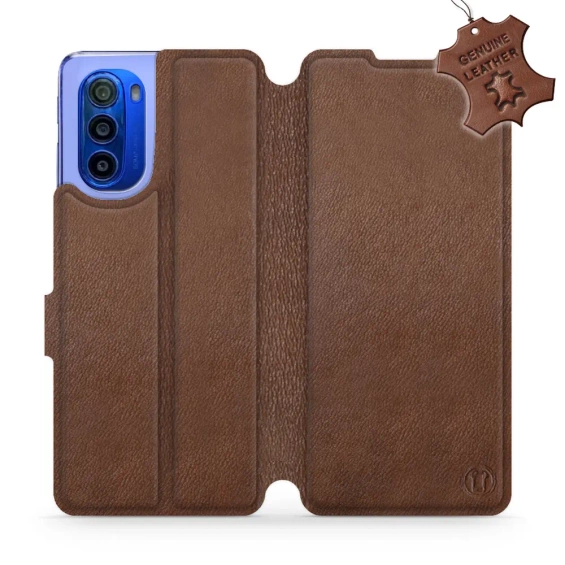 Hülle für Motorola Moto G51 5G - Farbe Brown Leather