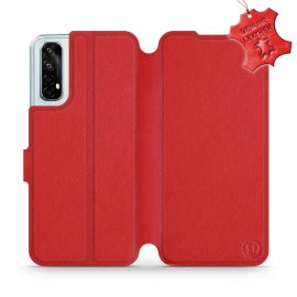 Hülle für Realme 7 - Farbe Red Leather