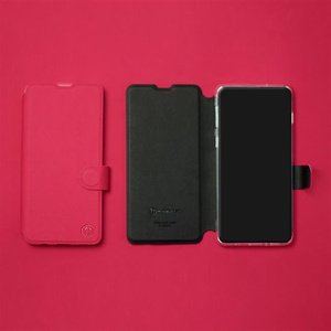 Hülle für Xiaomi Redmi Note 8 2021 - Farbe Rot mit Schwarz