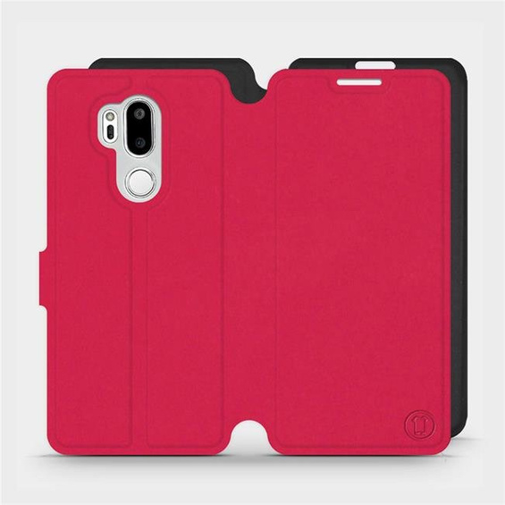 Hülle für LG G7 ThinQ - Farbe Rot mit Schwarz