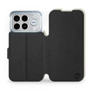 Hülle für Xiaomi Poco F8 Ultra - Farbe Schwarz mit Platin