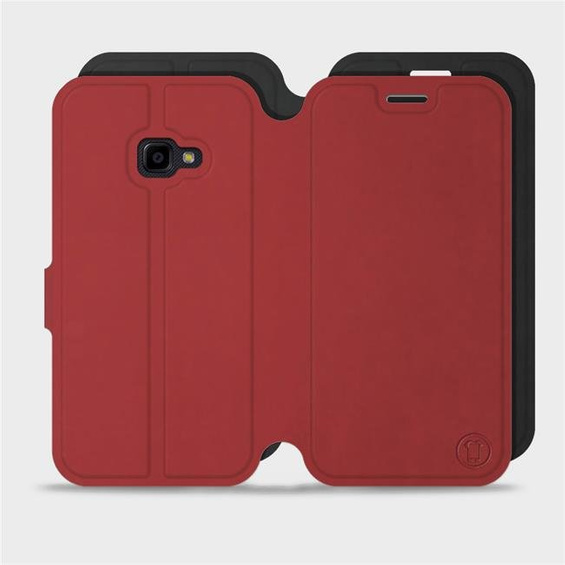 Hülle für Samsung Galaxy Xcover 4 - Farbe Dunkelrot mit Schwarz
