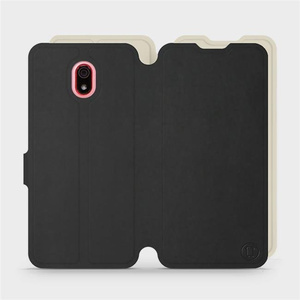 Hülle für Xiaomi Redmi 8A - Farbe Schwarz mit Platin