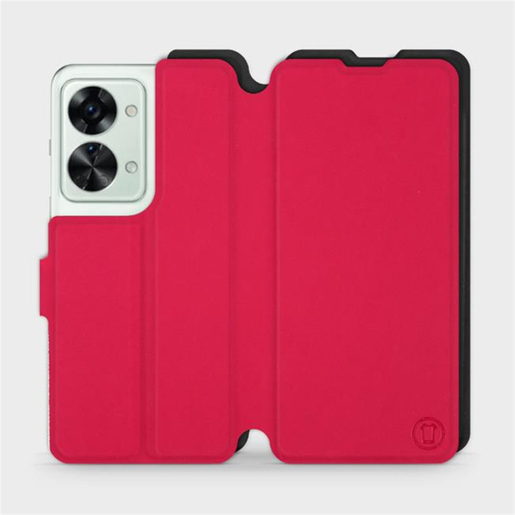 Hülle für OnePlus Nord 2T 5G - Farbe Rot mit Schwarz