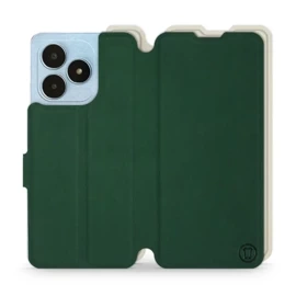 Hülle für Realme Note 50 - Farbe Grün mit Platin