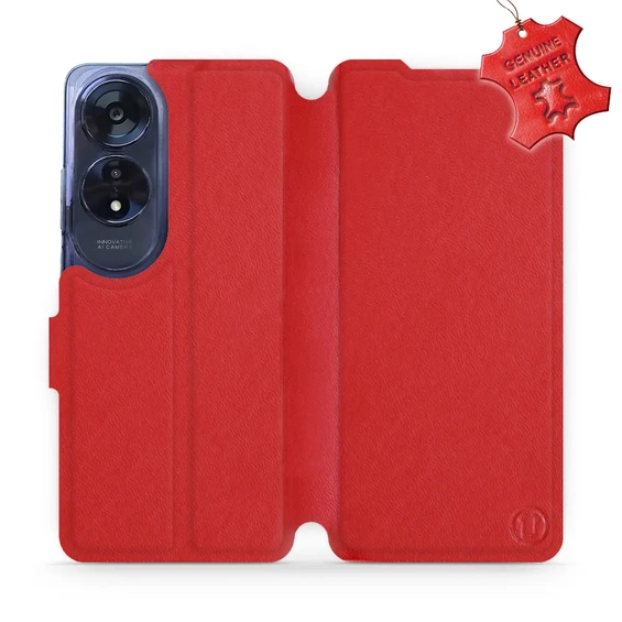 Hülle für OPPO A60 - Farbe Red Leather