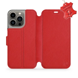 Hülle für Apple iPhone 13 Pro - Farbe Red Leather