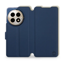 Hülle für OnePlus 13 - Farbe Marineblau mit Platin