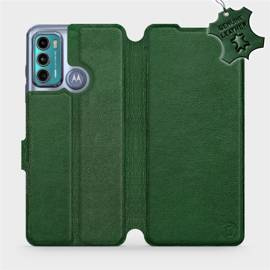 Hülle für Motorola Moto G60 - Farbe Green Leather