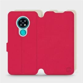 Hülle für Nokia 7.2 - Farbe Rot mit Platin