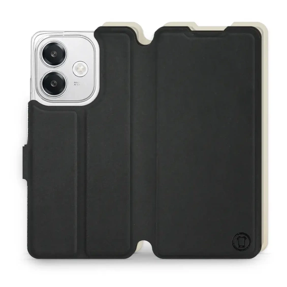 Hülle für OPPO A40 - Farbe Schwarz mit Platin