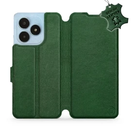 Hülle für Realme Note 50 - Farbe Green Leather