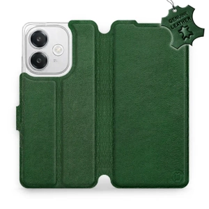 Hülle für OPPO A40M - Farbe Green Leather