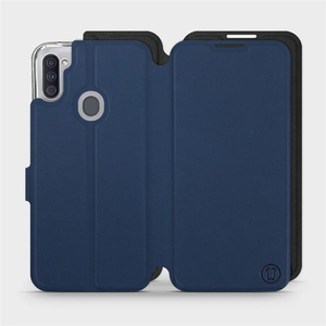 Hülle für Samsung Galaxy M11 - Farbe Marine mit Schwarz