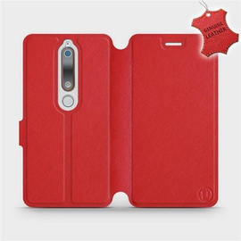 Hülle für Nokia 6.1 - Farbe Red Leather