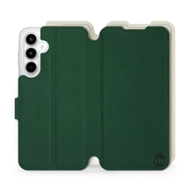 Hülle für Samsung Galaxy A35 5G - Farbe Grün mit Platin