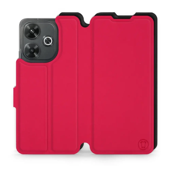 Hülle für Xiaomi Redmi 13 - Farbe Rot mit Schwarz