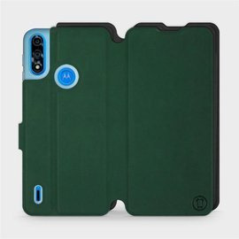 Hülle für Motorola Moto E7 Power - Farbe Grün mit Schwarz