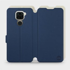 Hülle für Xiaomi Redmi Note 9 - Farbe Marineblau mit Platin