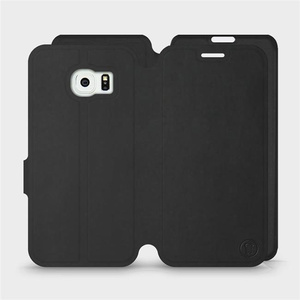 Hülle für Samsung Galaxy S6 Edge - Farbe Schwarz mit Schwarz