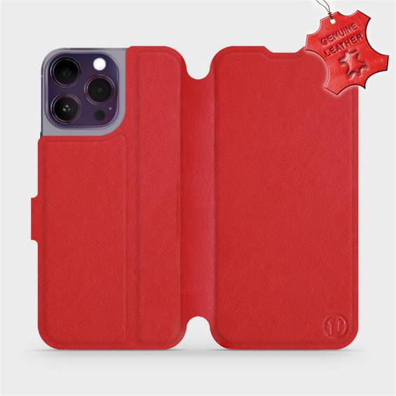 Hülle für Apple iPhone 14 Pro Max - Farbe Red Leather