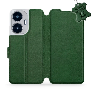Hülle für Realme C55 - Farbe Green Leather