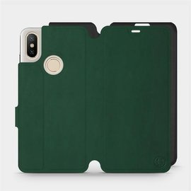 Hülle für Xiaomi Mi A2 - Farbe Grün mit Schwarz