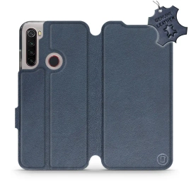 Hülle für Xiaomi Redmi Note 8 2021 - Farbe Blue Leather