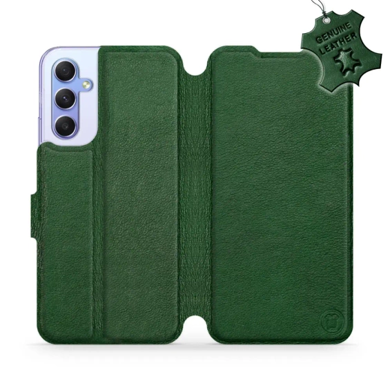 Hülle für Samsung Galaxy A34 5G - Farbe Green Leather