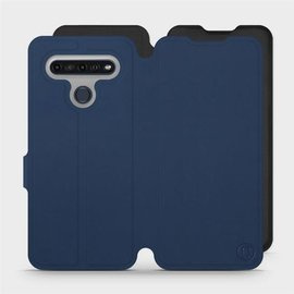 Hülle für LG K61 - Farbe Marine mit Schwarz