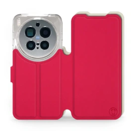 Hülle für Vivo X300 pro - Farbe Rot mit Platin