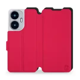 Hülle für Realme C55 - Farbe Rot mit Schwarz