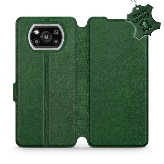 Hülle für Xiaomi POCO X3 NFC - Farbe Green Leather