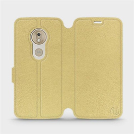 Hülle für Motorola Moto G7 Play - Farbe Gold&Orange
