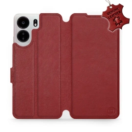 Hülle für Xiaomi POCO C65 - Farbe Dark Red Leather